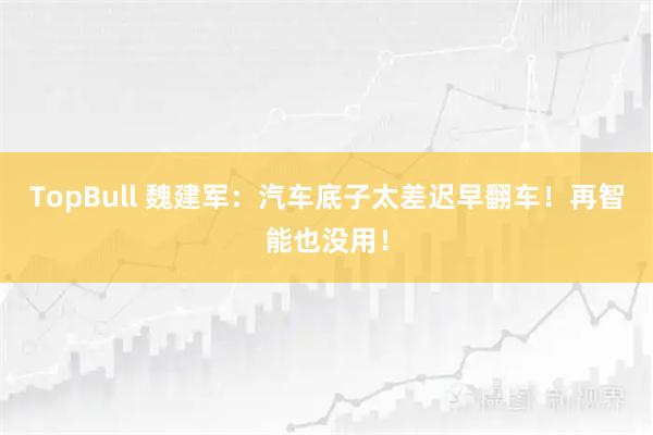 TopBull 魏建军：汽车底子太差迟早翻车！再智能也没用！